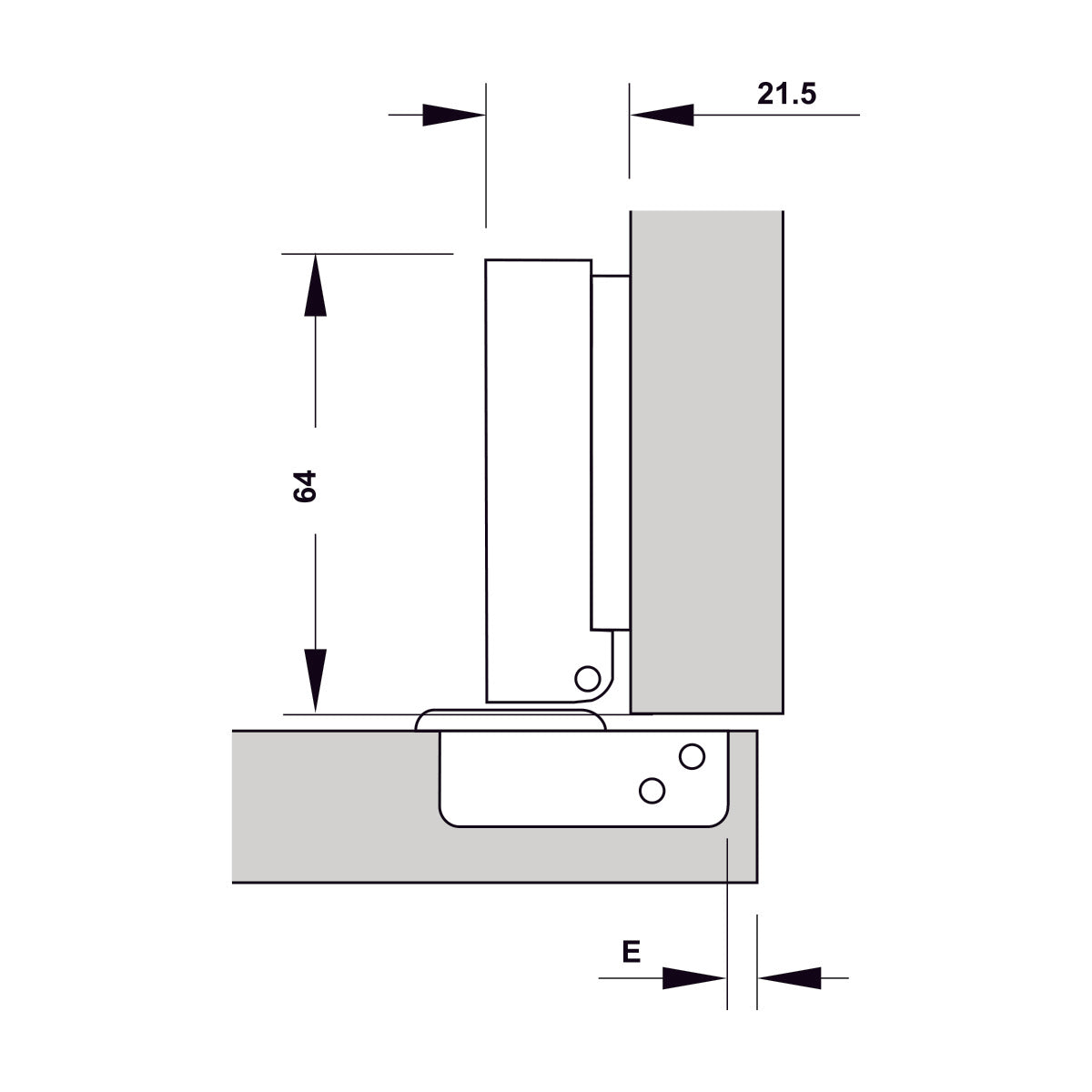 Bản lề Hafele DIY Inox 304 giảm chấn