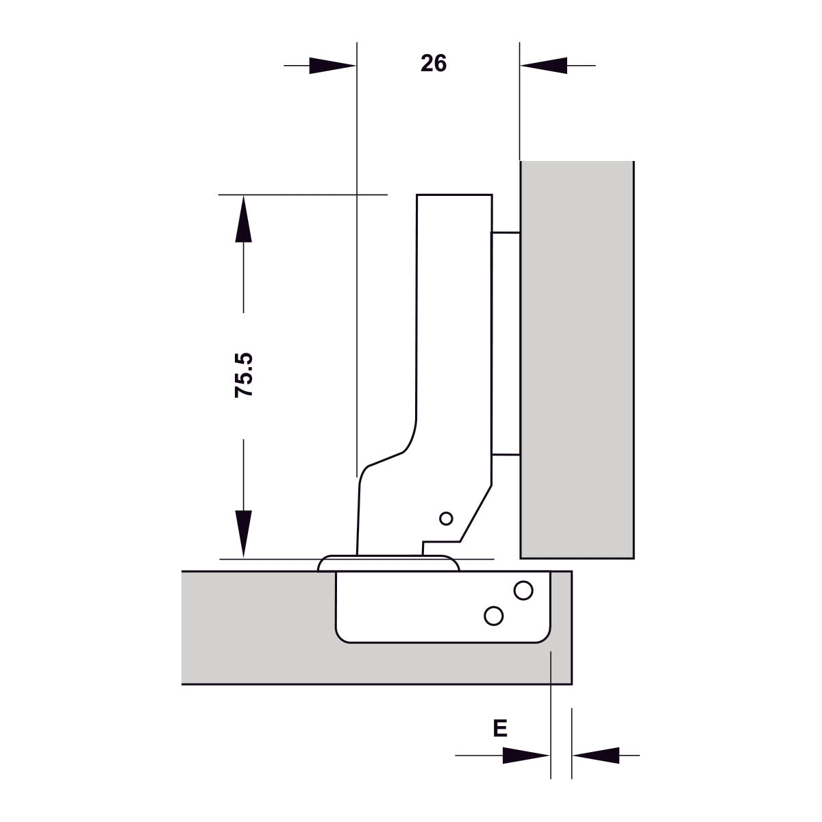 Bản lề Hafele DIY Inox 304 giảm chấn
