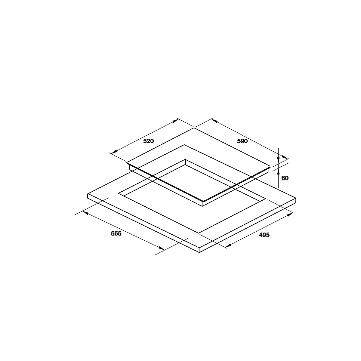 Bếp từ 3 vùng nấu Hafele HC-I6032B