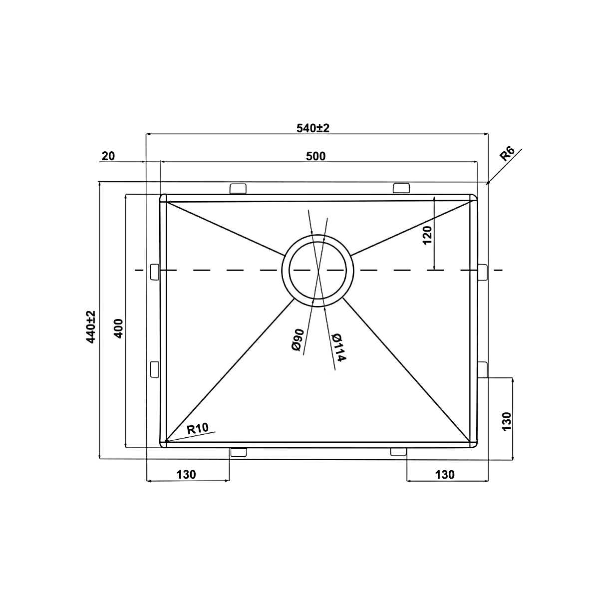 Chậu inox Hafele - HS21-SSN1S60P