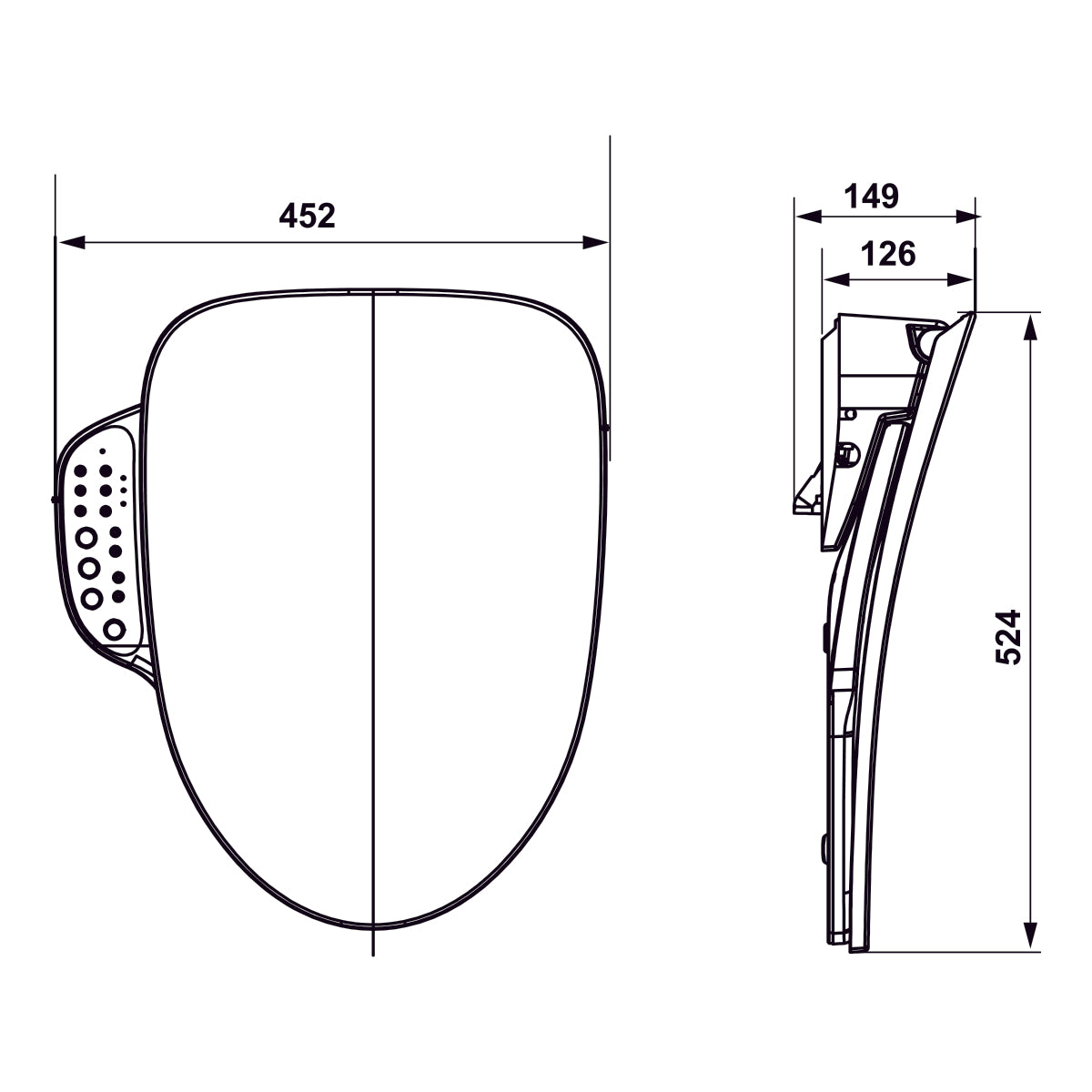 Bồn cầu điện tử Hafele SENSE-Ä GEN I