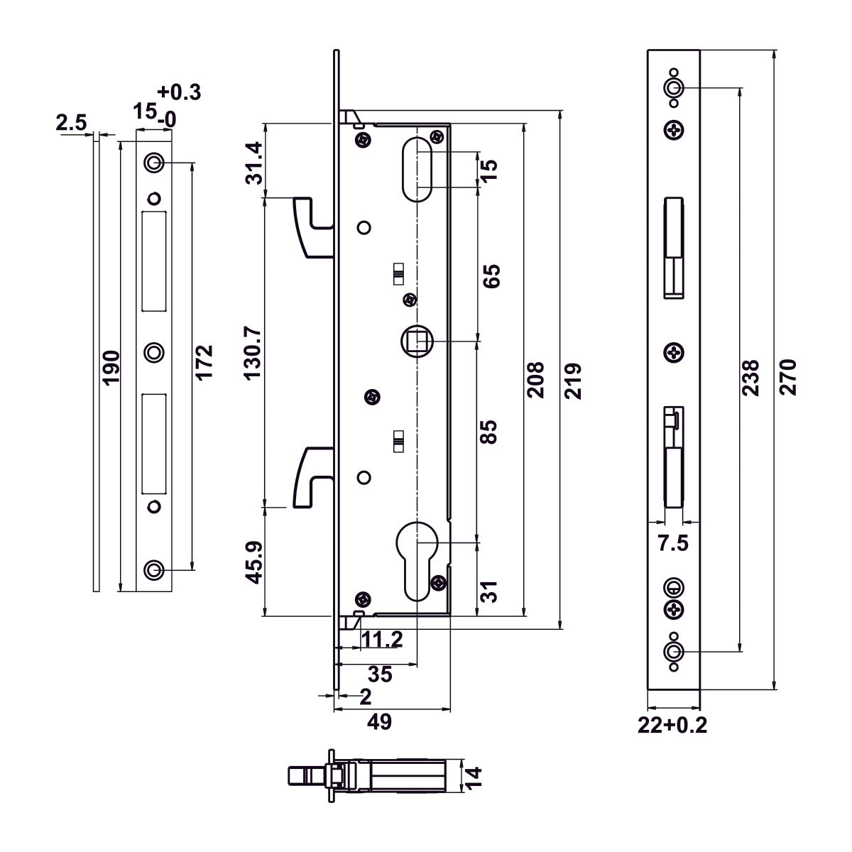 Khóa điện tử Hafele DL6600
