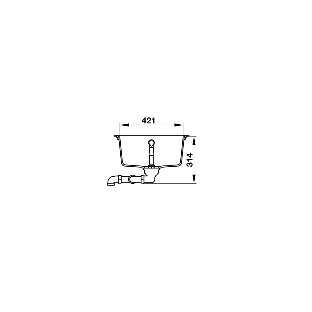 Chậu Granstone Hafele HS19-GEN2R90