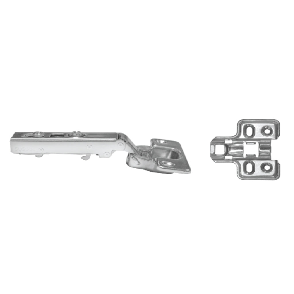 Bản lề Hafele METALLA SM 110 độ, giảm chấn, Inox 304, trọn bộ DIY