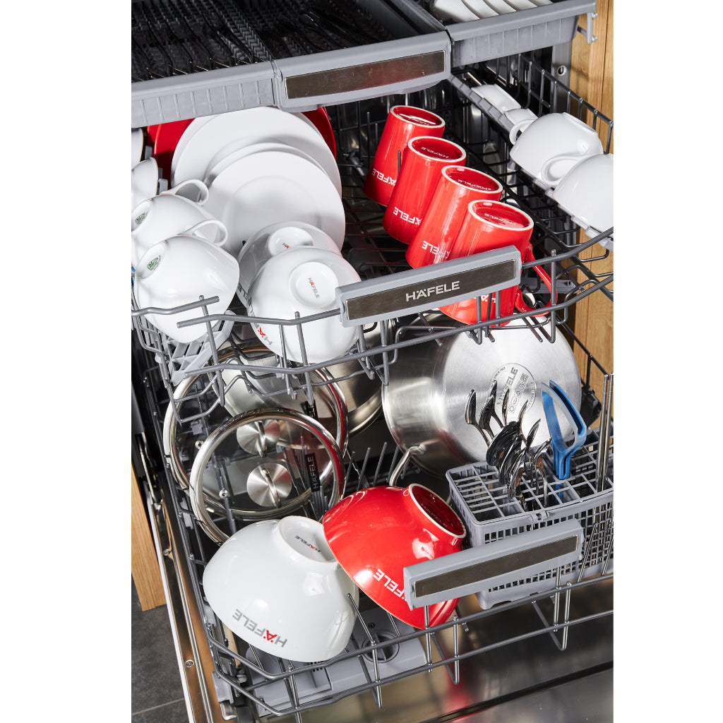 Máy rửa chén âm bán phần bề mặt thép không gỉ HDW-HI60C