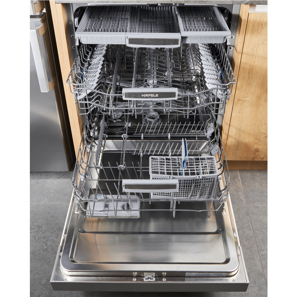Máy rửa chén âm bán phần bề mặt thép không gỉ HDW-HI60C