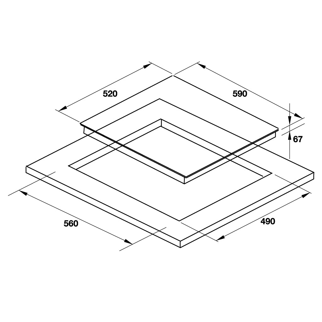 Bếp điện 3 vùng nấu Hafele HC-R603D