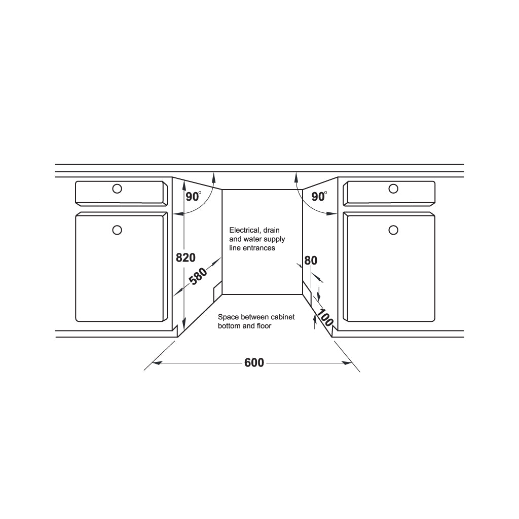 Máy rửa chén bán âm Hafele HDW-SI60AB, Series 600