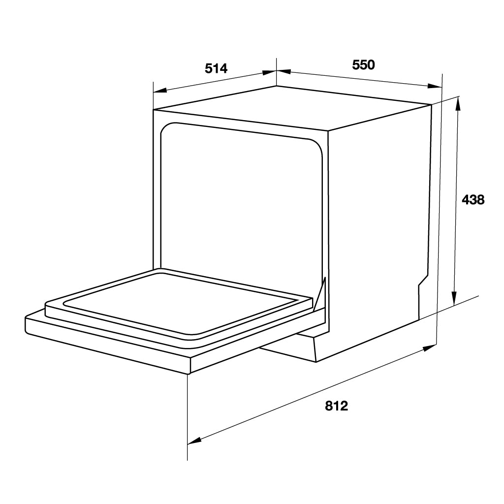 Máy rửa chén để bàn Hafele HDW-T50B
