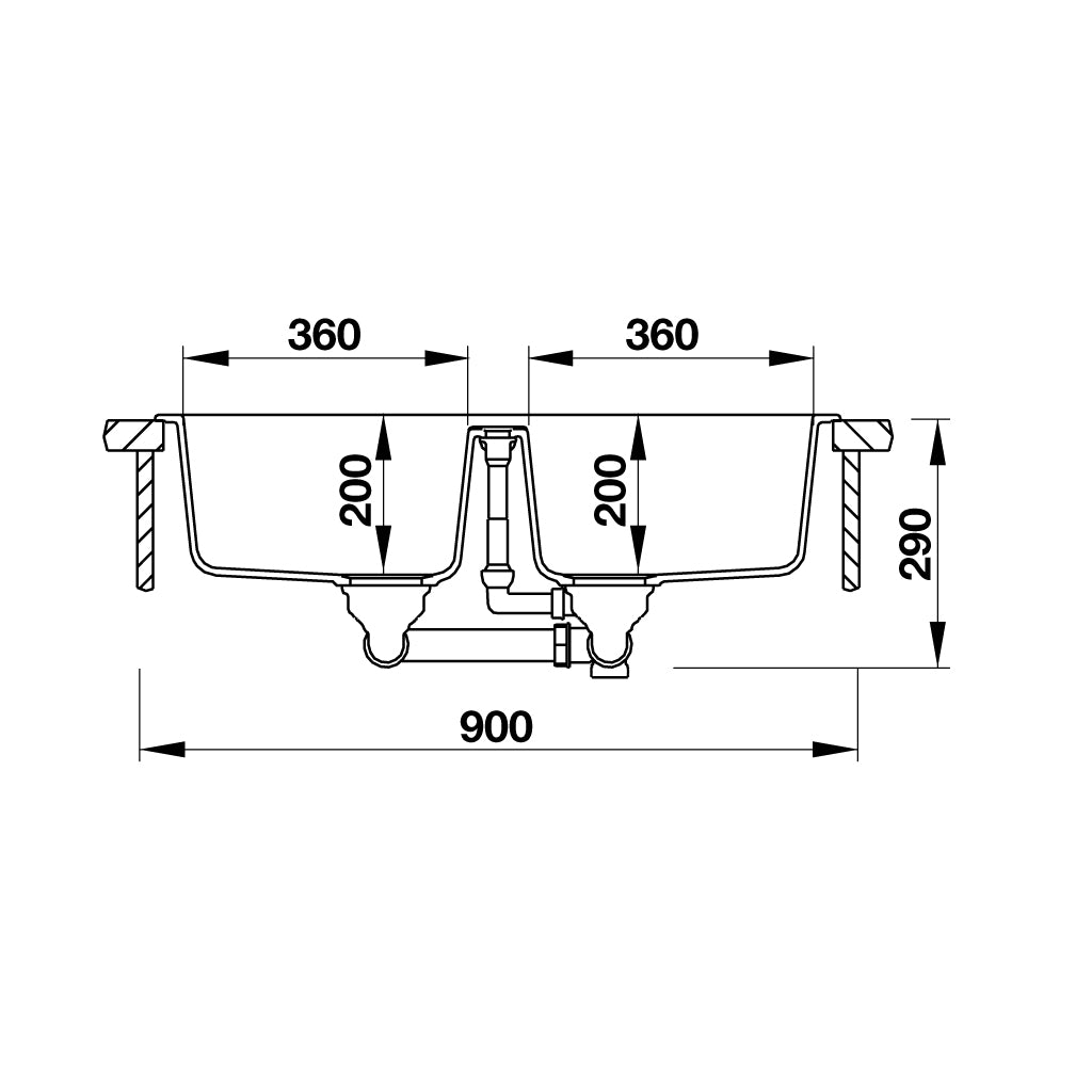Chậu Granstone Hafele HS19-GEN2S90