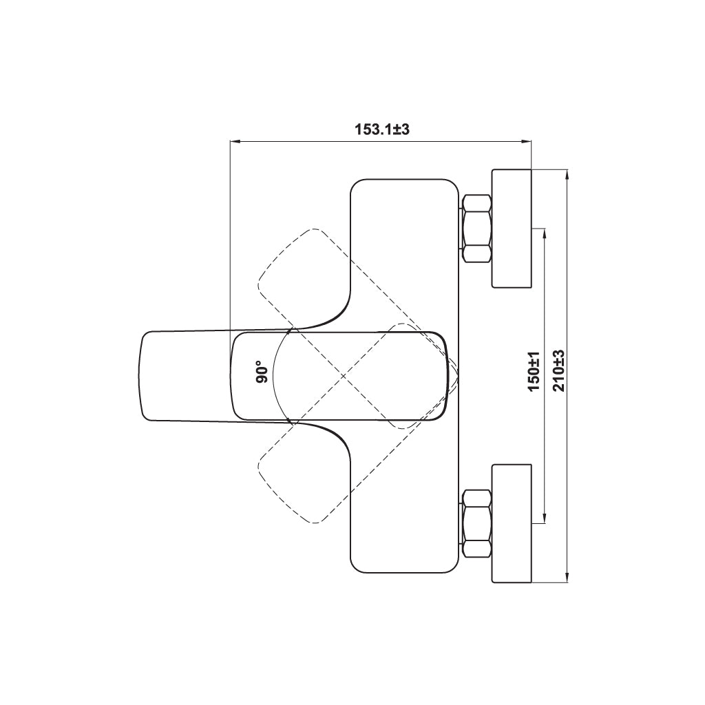 Bộ trộn Hafele nổi 2 đường nước Kobe đen