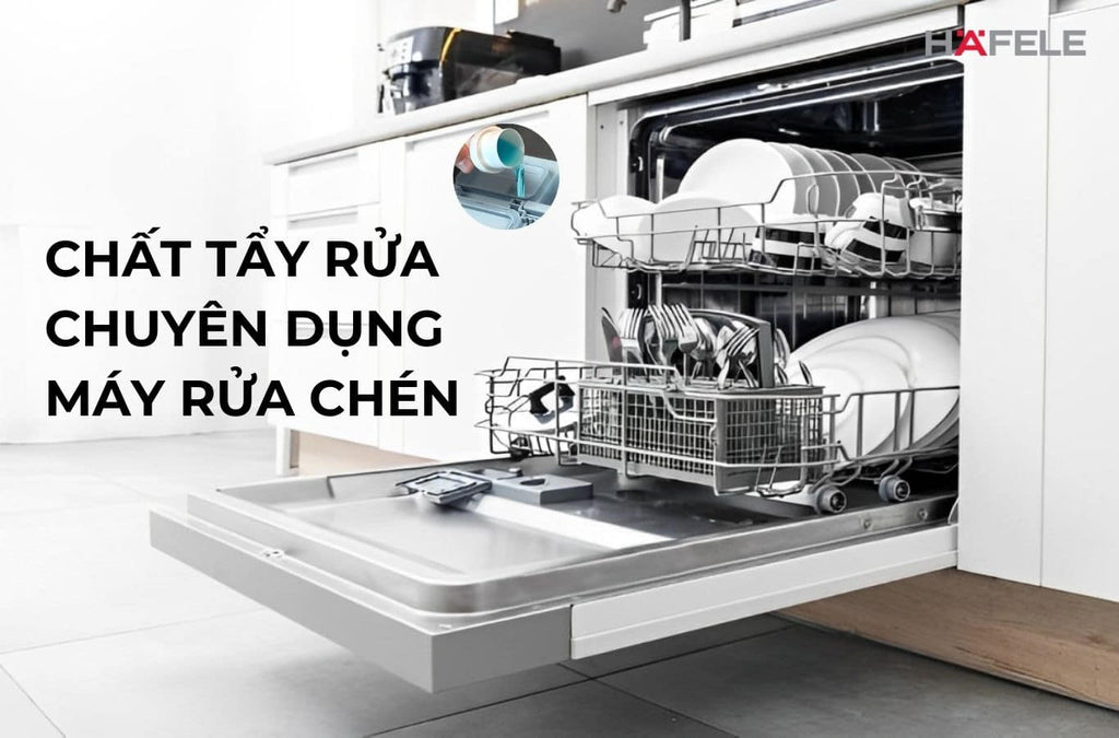 5 chất tẩy rửa chuyên dụng cho máy rửa chén