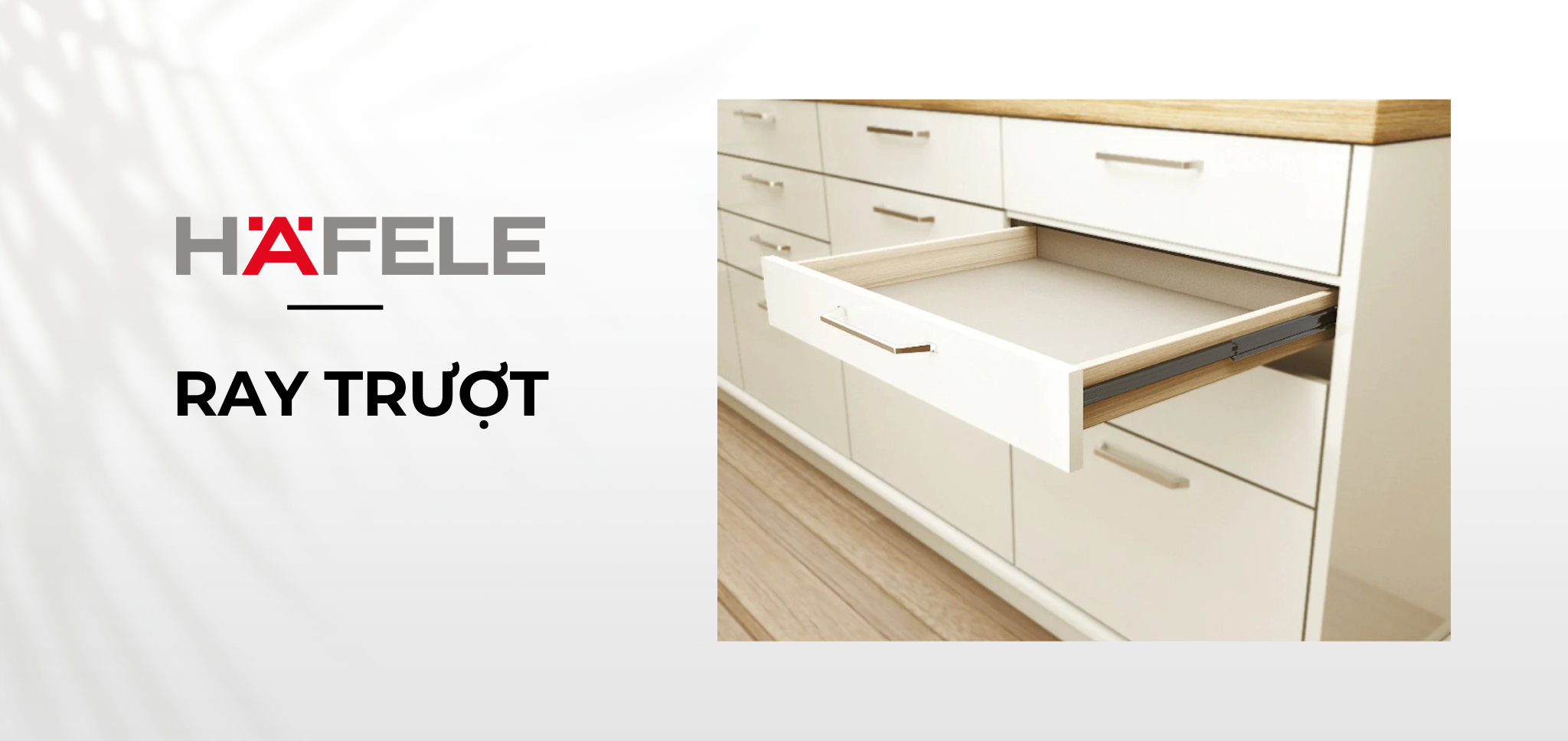 Ray trượt Hafele - Giảm chấn, linh hoạt, độ bền cao - HäfeleHome
