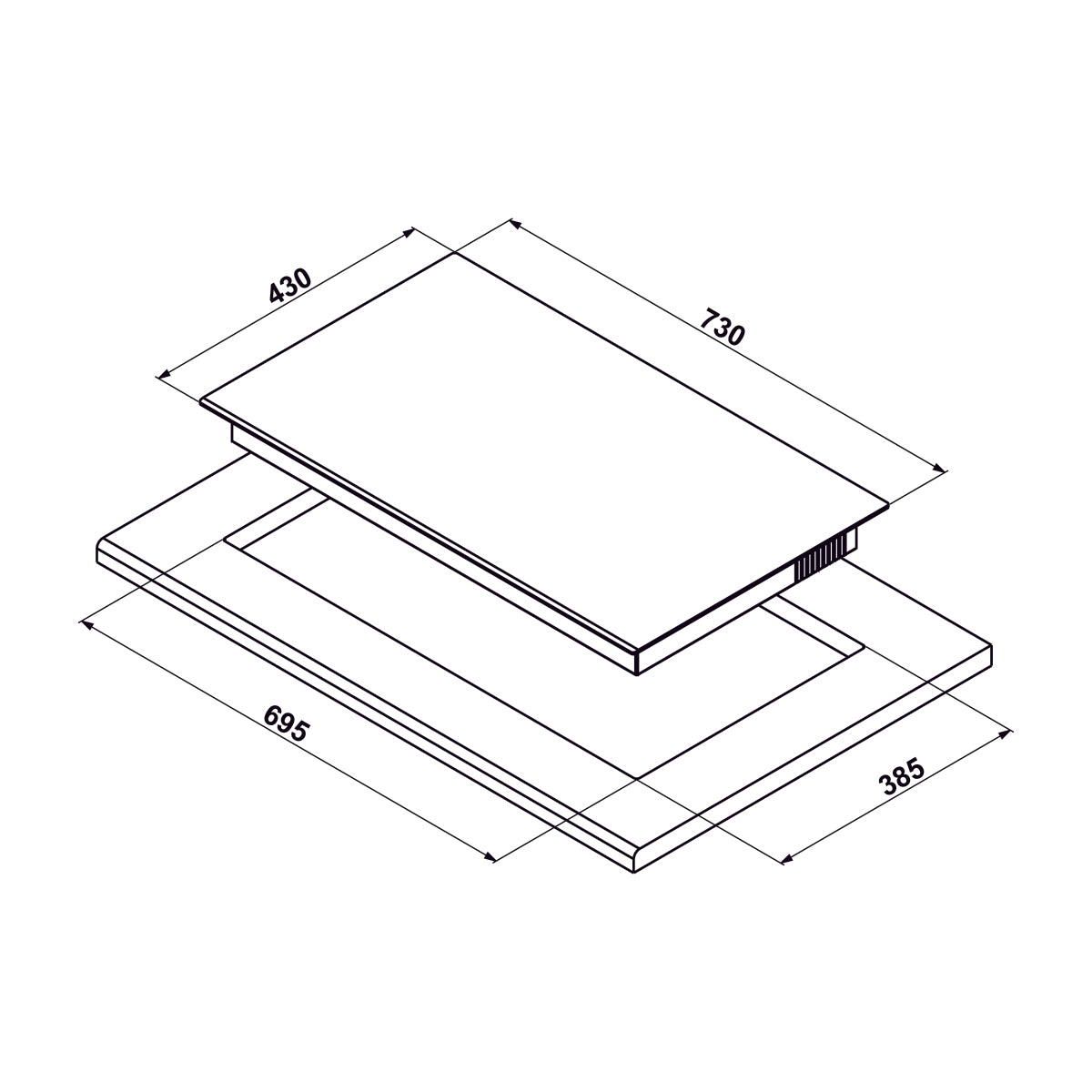 Bếp từ 2 vùng nấu Hafele HC-I7326B