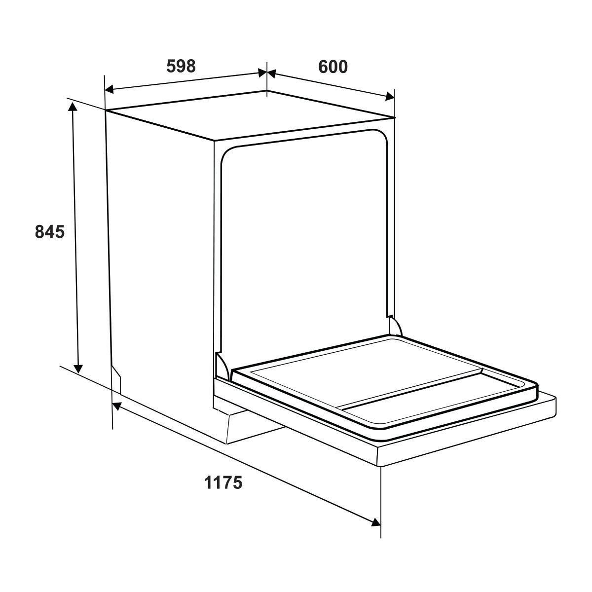 Máy rửa chén độc lập Hafele HDW-F602TS