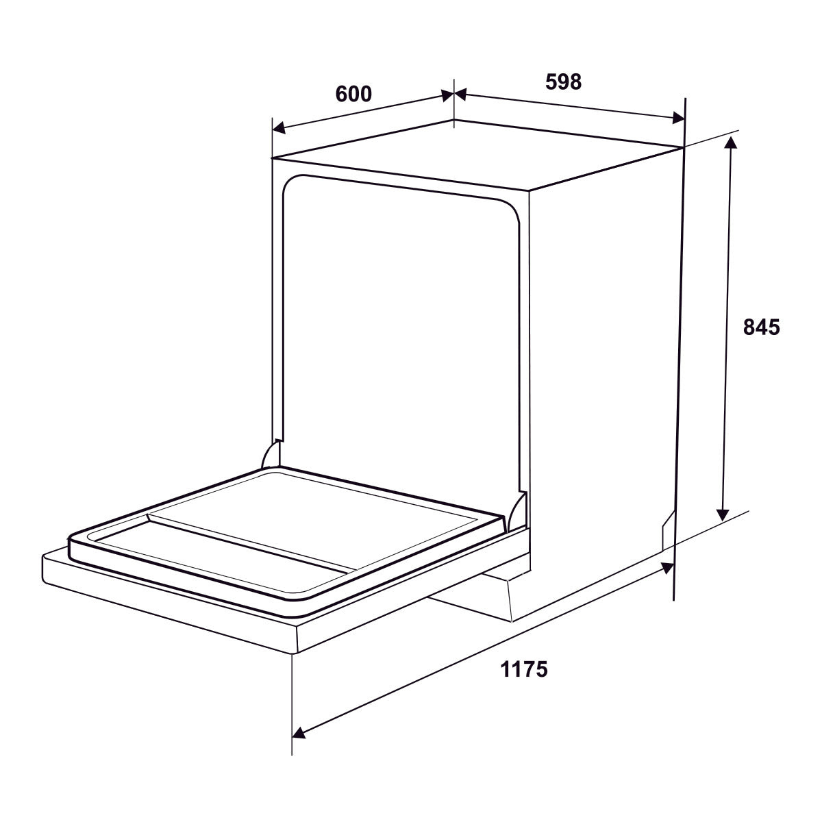 Máy rửa chén độc lập Hafele HDW-F6031G