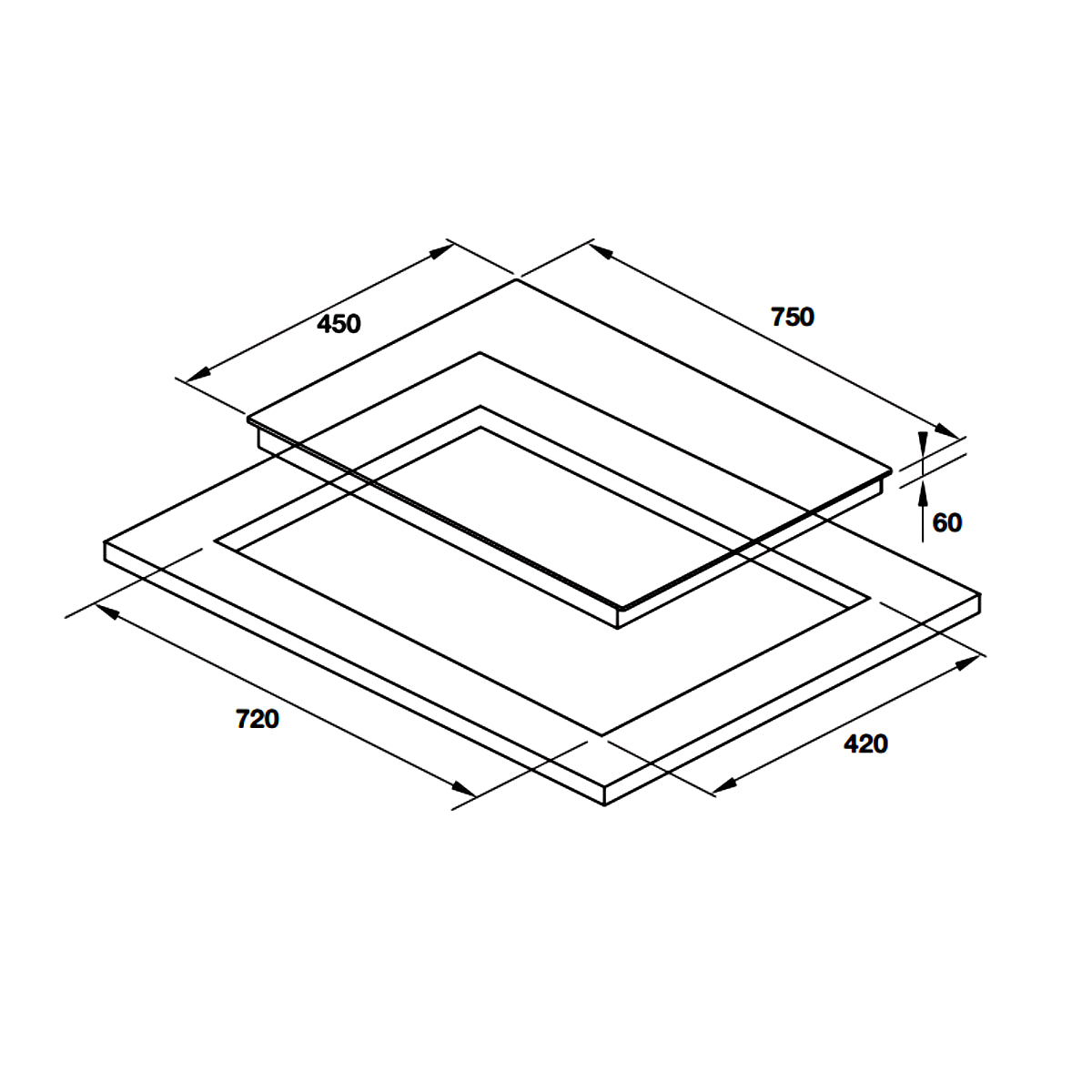 BẾP TỪ 2 VÙNG NẤU HAFELE HC-I752B ( 536.61.787 )