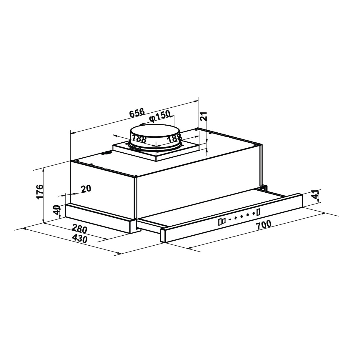 Bếp từ lắp âm 2 vùng nấu Hafele HC-I73243B