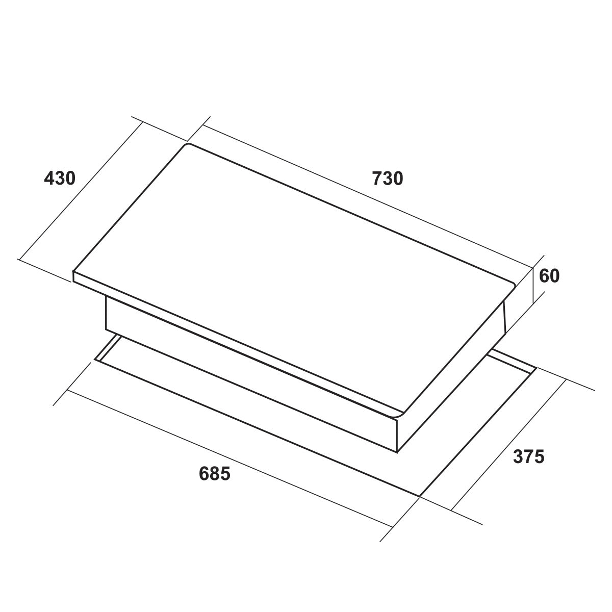 Bếp từ lắp âm 2 vùng nấu Hafele HC-I73241B