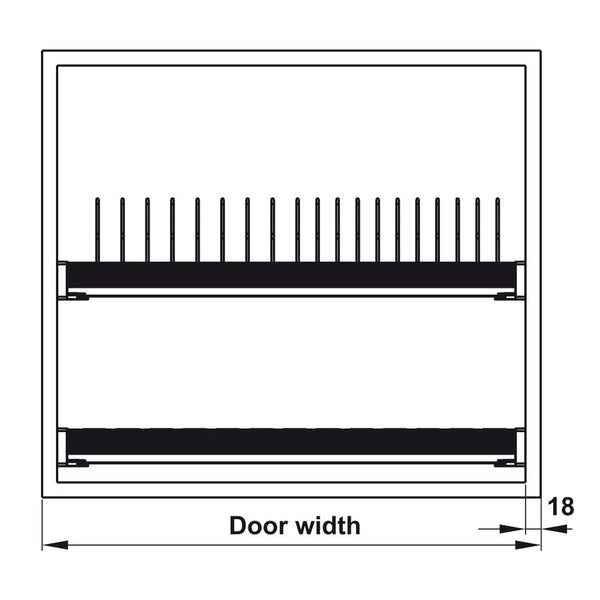 Rổ bát đĩa Hafele PRESTO có khung