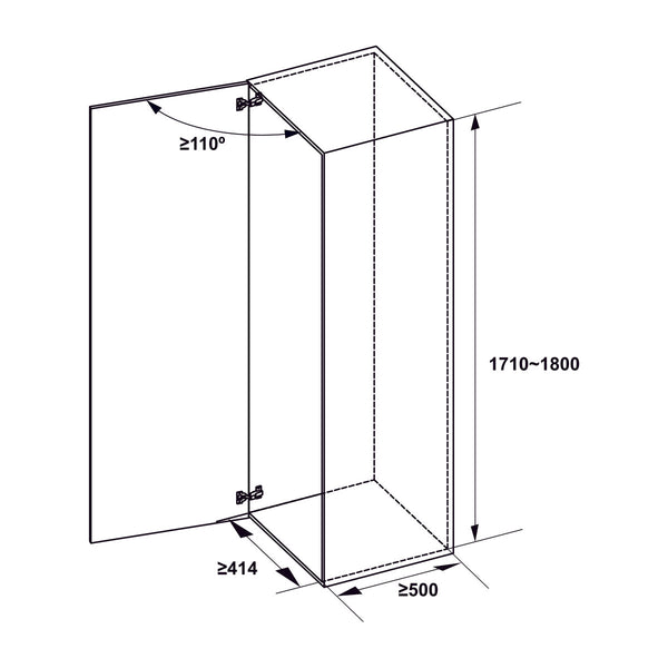 Rổ tủ đồ khô cánh mở xoay Hafele - DOLCE