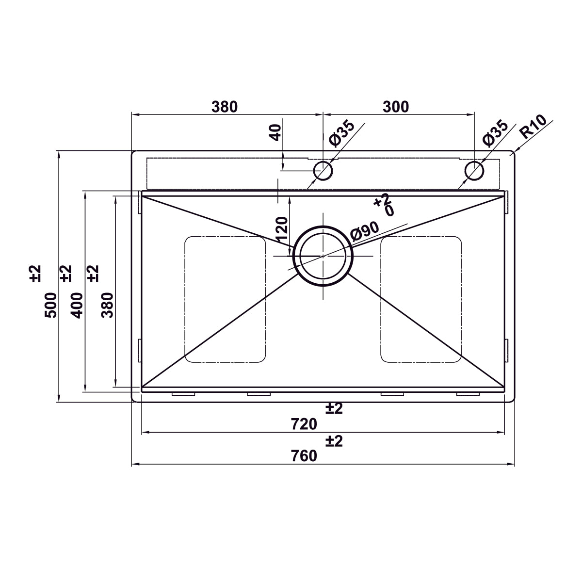 Chậu Inox Hafele WS R0 HS24-SSN1S-7650