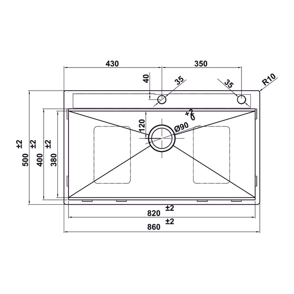 Chậu Inox Hafele WS R0 HS24-SSN1S-8650