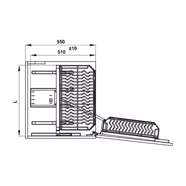 Rổ tủ đồ khô nan Ovan Hafele - KARA SWING
