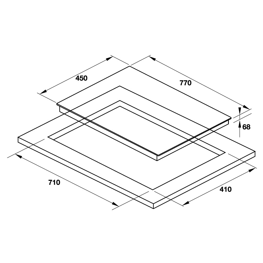 BẾP TỪ KẾT HỢP ĐIỆN 2 VÙNG NẤU HAFELE HC-M772D (536.61.695)