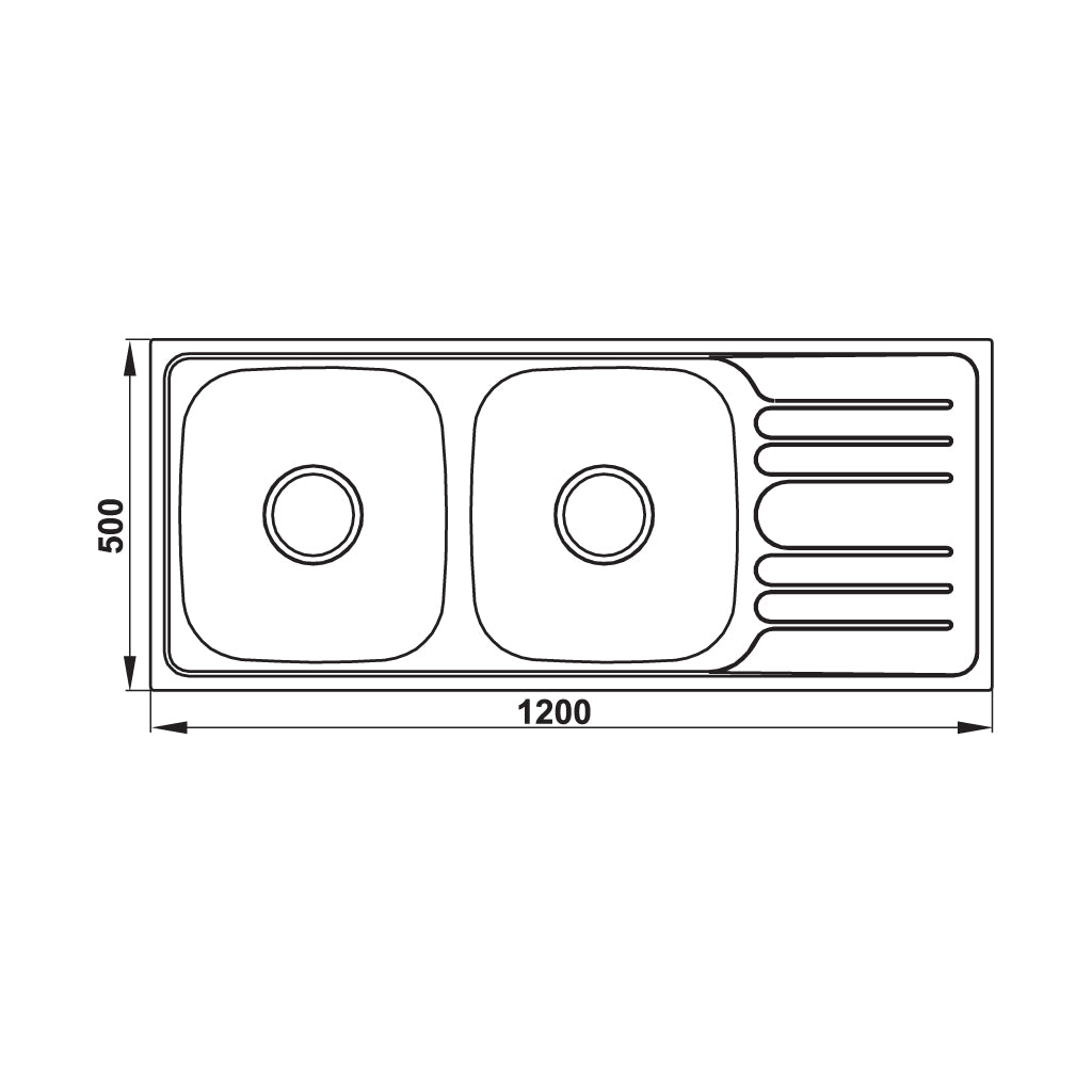 Chậu Inox Hafele HS20-SSD2R90
