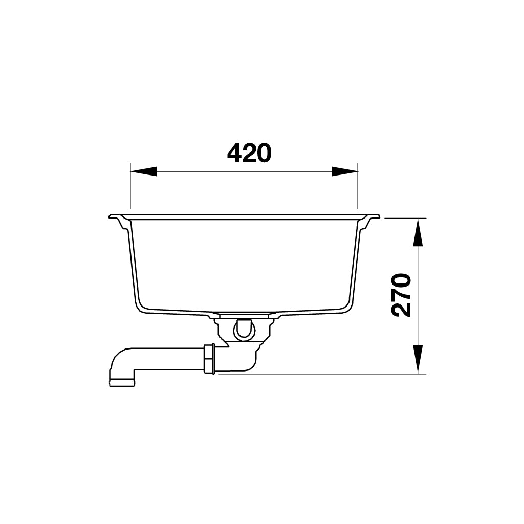 Chậu đá Granstone Häfele HS20 - GED1S60
